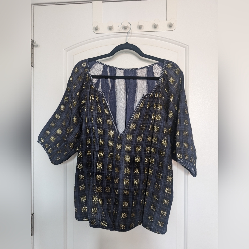 Ace & Jig Reversible Meadow Top in Patina - Small